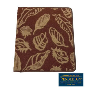 Pendleton Woolen Mills 100% Wool with 100% Leather Trim 8 x 10 Tablet Foilo Case